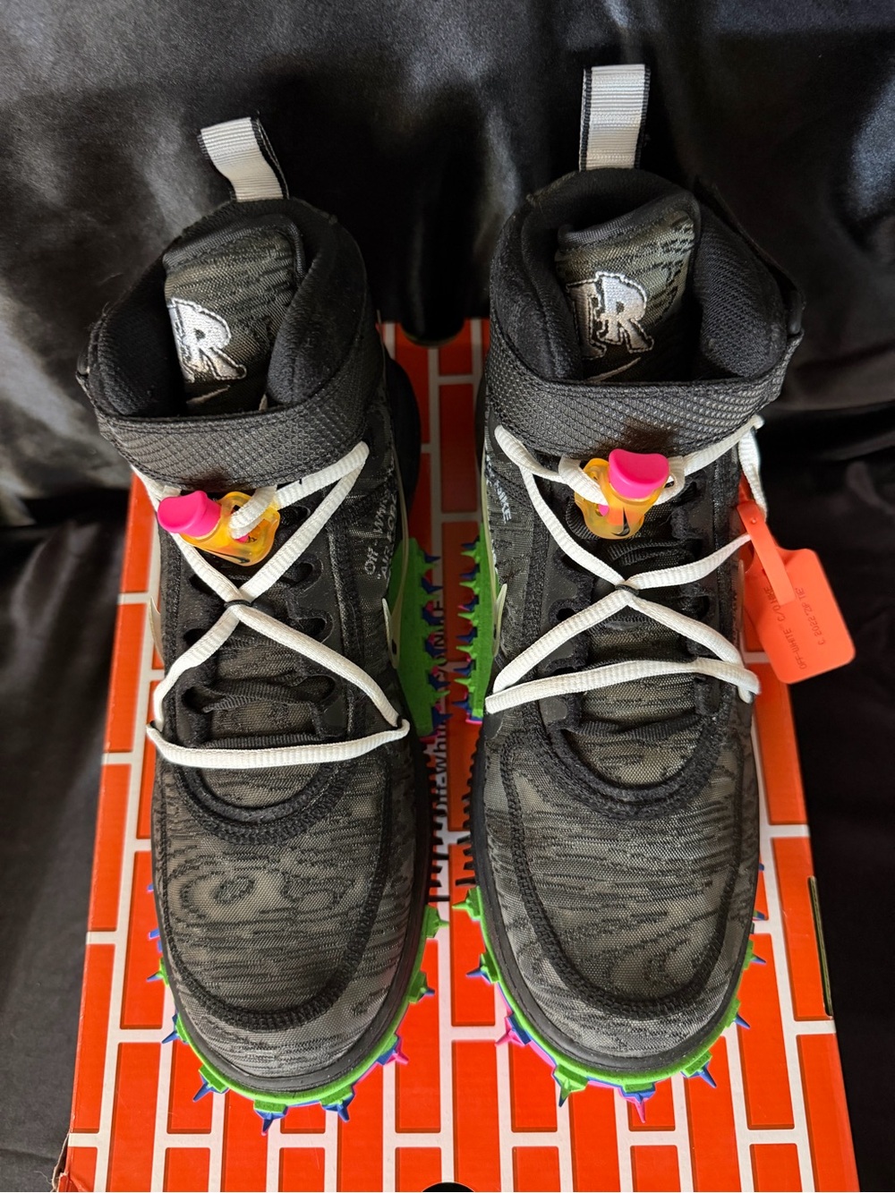 Nike Air Force 1 Mid x Off-White Black - Mens Size 10.5 - Picture 8 of 10